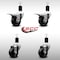 Service Caster 3'' SS Phenolic Swivel 1-1/2'' Expand Stem Caster Set 2 Total Lock Brakes, 4PK SCC-SSEXTTL20S314-PHS-2-S-2-112 - alternate 3